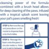 Wet Ones for Pets Antibacterial Dog Paw Cleaner with Built-in Scrubber Brush, Tropical Splash Scent - Foaming Cleanser for Dog Paws - Paw Washer & Grooming Care, 5 Ounce