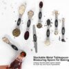 71lcNmGq-AL._AC_SL1500_.jpg Magnetic Measuring Spoons Set Stainless Steel with Leveler, Stackable Metal Tablespoon Measure Spoon for Baking, Cups and Spoon Set Kitchen Gadgets Apartment Essentials Fits in Spice Jars