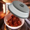71lk8Jn1bmL._AC_SL1500_.jpg Microwave Splatter Cover Vented for Food, Splatter Guard & Colander Kitchen Gadget for Fruit Vegetables Microwave Plate Cover with Hook Hole,Dishwasher-Safe,BPA-Free Silicone & Plastic (1 Pack)