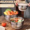71mIKDOVxuL._AC_SL1200_.jpg Mixing Bowls with Airtight Lids Set, 26PCS Stainless Steel Khaki Bowls with Grater Attachments, Non-Slip Bottoms & Kitchen Gadgets Set, Size 7, 4, 2.5, 2.0,1.5, 1QT, Great for Mixing & Serving