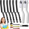 71mRyJrw8wL._AC_SL1500_.jpg Crevice Cleaning Brush 12-Pack - Heavy Duty Hard Bristle Gap Brush for Deep Cleaning - Ultra-Thin Window Track Cleaning Tool for Shower Grout, Sliding Doors, Baseboards & Auto Detailing