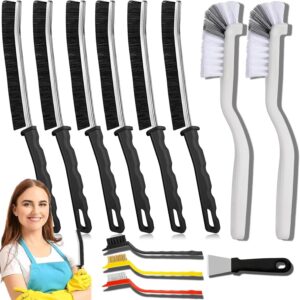 71mRyJrw8wL._AC_SL1500_.jpg Crevice Cleaning Brush 12-Pack - Heavy Duty Hard Bristle Gap Brush for Deep Cleaning - Ultra-Thin Window Track Cleaning Tool for Shower Grout, Sliding Doors, Baseboards & Auto Detailing