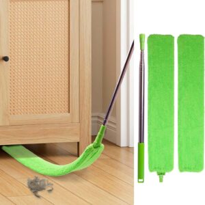 71mfNPj3WSL._AC_SL1500_.jpg Retractable Gap Dust Cleaner Under Appliance Cleaning Tool, Bafezoze Flat Duster for Under Refrigerator Fridge Stove Couch Bed, Skinny Thin Duster for Tight Spaces