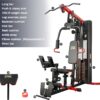 Fitvids Home Gym Equipment, Multifunctional Full Body Workout Weight Machine Station with Weight Stack, All in One Exercise Equipment with Pulley System & Seated Rowing for Home Gym Strength Training
