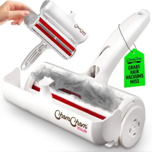 71mmJsbMGZL._AC_SL1500_.jpg ChomChom Roller Pet Hair Remover – Original Size Reusable Lint Roller for Cat & Dog Hair on Furniture, Couch, Carpet, Car, Rugs & Bedding – Portable, Eco-Friendly (White)