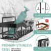 71myZSE8z7L._AC_SL1500_.jpg GD Adhesive Shower Caddy 5 Pack – Rustproof Stainless Steel No-Drill Bathroom Organizer Shelves with Large Capacity, Waterproof Storage Racks for Shower, Kitchen, Dorm, Apartment, and Home