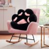 MOONBEEKI Cat Paw Cushion Chair Comfy Kawaii Plush Seat Cushions Shape Lazy Pillow for Gamer Chair 28"x 24" Cozy Floor Cute Seat Kawaii for Girl Worker Gift, Dining Room Bedroom Decorate Black