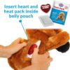 Snuggle Puppy Original Heartbeat Puppy Toy with Real-Feel Pulse & Heat Pack, Calming Sleep Aid for Puppy Anxiety, Crate Training, First Nights & New Puppy Transition - Biscuit