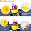 71nALNrg8dL._AC_SL1500_.jpg wonuu Rubber Duck Toy Car Ornaments Yellow Duck Car Dashboard Decorations Squeeze Duck Bicycle Horns with Propeller Helmet
