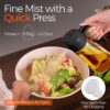 71nDx-aMrKL._AC_SL1500_.jpg YARRAMATE 16oz/470ml Glass Olive Oil Sprayer for Cooking with Stickers, 2 in 1 Oil Dispenser for Kitchen Gadgets, Food Grade Premium Spray Bottle with Portion Control for Salad, Frying, BBQ (Black)