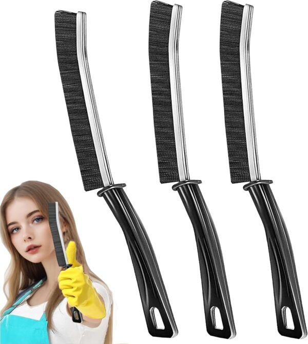 71nmNItRKYL._AC_SL1500_.jpg 3Pcs Hard-bristled Crevice Cleaning Brush, Multifunctional Thin Gap Scrub Brush, Bathroom Cleaner Tools for Household Use, Kitchen, Window, Toilet, Grout, Faucets, Car