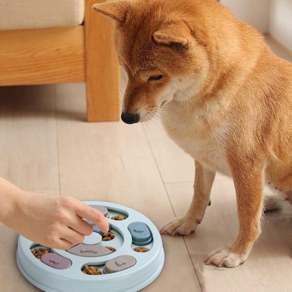71oCSFRsOZL._AC_SL1500_.jpg DR CATCH Dog Puzzle,Dogs Food Toys for IQ Training & Mental Enrichment,Dog Treat Puzzle(Blue)