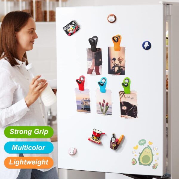 71oTPWV54L._AC_SL1500_.jpg Jetmore 12 Pack Chip Clips Bag Clips, Magnetic Bag Clip for Food Storage Heavy Duty, Plastic Food Clip for Chips, Snack, Kitchen, Refrigerator, Garden, Sewing, Fabric, Clothes Pins