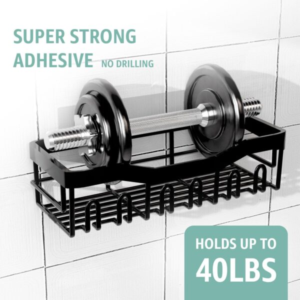 71orsNg7fML._AC_SL1500_.jpg GD Adhesive Shower Caddy 5 Pack – Rustproof Stainless Steel No-Drill Bathroom Organizer Shelves with Large Capacity, Waterproof Storage Racks for Shower, Kitchen, Dorm, Apartment, and Home
