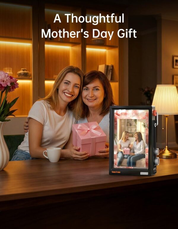 71p0sgMY7iL._AC_SL1500_.jpg Divoom TimesFrame – 10.1" WiFi 6 Digital Picture Frame & Smart Desk Display, No Subscription | 64GB | Send Photos, Videos & AI Styles + Live Widgets (Weather, Calendar, etc)–Perfect Personalized Gift