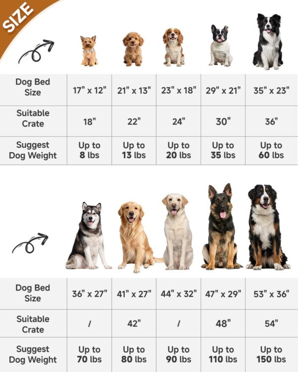 71pF0pgzGZL._AC_SL1500_.jpg KSIIA Washable Dog Bed Deluxe Plush Dog Crate Beds Comfy Kennel Pad Anti-Slip Pet Sleeping Mat for Large, Jumbo, Medium, Small Dogs Breeds, 35" x 23", Gray