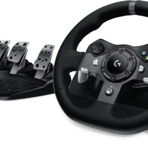 71pUjhmqCeL._AC_SL1500_.jpg Logitech G920 Driving Force Racing Wheel and Floor Pedals, Real Force Feedback, Stainless Steel Paddle Shifters, Leather Steering Wheel Cover for Xbox Series X|S, Xbox One, PC, Mac - Black