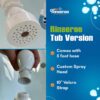 71pr39-LaVL._AC_SL1500_.jpg Rinseroo Slip-On Bathtub Faucet Sprayer Attachment. Ultra-Flex Dog Shower Hose Adapter Portable Hose Attachment with Sprayer Pet Showerhead Attach Tub Spout 5 Foot Hose. No Install for Speedy Washing