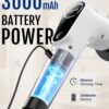 Dovety Electric Spin Scrubber, Shower Scrubber, Power Cleaner Tools with 8 Replaceable Brush Heads, Cleaning Brush with Extension Handle, 2 Adjustable Speeds, 90Mins Work Time for Home Bathtub-White