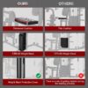 SunHome Multifunction Home Gym Equipment Workout Station, Smith Machine with 138LB Weight Stack, Leg Press, LAT Station for Full Body Training