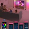 OIYN Smart RGBICW LED Corner Floor Lamp - 16 Million DIY Colors, 68+ Scenes, Music Sync, App & Remote Control, Color-Changing Ambient Lighting for Living Rooms, Bedrooms, and Gaming Rooms