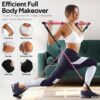 71rNKwuzRZL._AC_SL1500_.jpg Pilates Bar Kit with Resistance Bands, Multifunctional Pilates Bar for Women & Men with Heavy-Duty Metal Adjustment Buckle, Pilates Home Equipment for Full BodyWorkouts