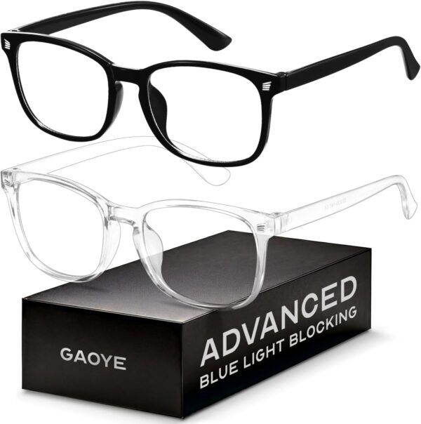 71rWignilsL._AC_SL1500_.jpg Gaoye Eyewear Frames for Men - Blue Light Blocking Square Glasses, Anti UV Ray Computer Gaming, Blue Blockers for Women