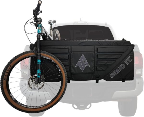 71rrBIXW1TL._AC_SL1500_.jpg Send It. High Roller Tailgate Bike Pad V2 - Truck Accessories for Mountain Bikers, BMX Bikes, Ebikes & More (Mid Size)