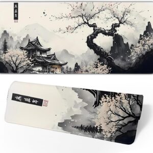 71sIHaXtpOL._AC_SL1500_.jpg Japanese Mouse Pad, Large Japanese Desk Mat, XL Anime Gaming Keyboard Mat, Non-Slip Rubber Base, Big Extended Desk Protector for Home Office, 31.5”x11.8”