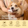 HICC Pet Teeth Cleaning Wipes for Dogs & Cats, Vet-Recommended Remove Bad Breath & Plaque & Tartar Buildup, Dog Tooth Brushing Kit, Dog Breath Freshener, Dogs Toothbrush & Toothpaste Alternatives