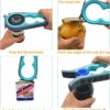 71svNY5mWAL._AC_SL1500_.jpg Otstar Jar Opener Bottle Opener and Can Opener for Weak hands, Seniors with Arthritis and Anyone with Low Strength, Mutil Jar Opener Get Lids Off Easily (Blue and Grey)