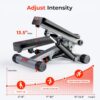 71sxHdhaPL._AC_SL1500_.jpg Sunny Health & Fitness Mini Steppers for Exercise at Home, Stair Step Workout Machine with Resistance Bands, Full Body Cardio Equipment, Optional Free SunnyFit App Connection Smart Stepper