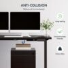 SANODESK L Shaped Standing Desk Adjustable Height, Electric Corner Standing Desk, 71 x 63 inch Sit Stand Computer Table with Splice Board, Black
