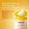 medicube Toner Pads Kojic Acid Turmeric Clarifying Toner Pad for Troubled Skin & Use After Spot Care, Soothing with Kojic Acid, Turmeric, Niacinamide, Glycolic Acid, Korean Skin Care, 70 Pads (1 Pack)