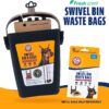 71troMQT6jL._AC_SL1500_.jpg Arm & Hammer Dog Pooper Scooper Swivel Bin & Rake, Poop Scoop for Dogs, Black (2 Heavy Duty Scented Waste Bags Included)