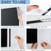 Office Desk Accessories 2pcs Multifunction Computer Monitor Memo Board - Transparent Computer Side Panel Memo Creative Monitor Side Panel Suitable for Office Home Desktop