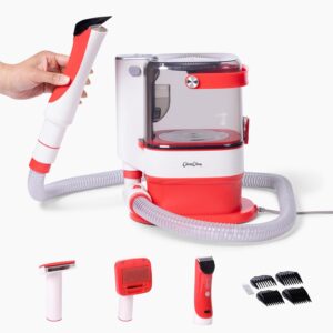 71u7T1-RcL._SL1500_.jpg ChomChom Roller Dog Vacuum for Shedding Grooming – Dog Grooming Kit with Dog Brush Vacuum Attachment, Pet Hair Clipper with Guards, Large-Capacity Bin