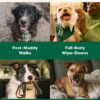 Earth Rated Dog Wipes, Hypoallergenic, 3-in-1 Cleaning and Hydrating, for Grooming Paws, Body and Butt, Lavender Scented, 100 Count