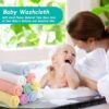 71uctV3sYSL._SL1500_.jpg HOMEXCEL Baby Washcloths 24 Pack-Microfiber Coral Fleece Baby Bath Face Towel 7 x 9 Inch Extra Absorbent and Soft Burp Cloth and Wash Cloths for Newborn-Infants and Toddlers-Gentle On Sensitive Skin