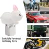 Glow in The Dark Tire Valve Caps-4 Pieces Cute Animal Auto Exterior Accessories for Men/Women, Fun Tire Accessories Universal Fit for Most Car Motorcycles Trucks Bicycles. (Rabbit)