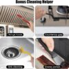 Crevice Cleaning Brush,8 Pcs Cleaning Supplies,Hard Bristle Crevice Cleaning Brush,Crevice Cleaning Brushes for Household Use Bathroom Tiles Kitchen Practical and Durable