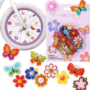 71vuAaZpBtL._AC_SL1151_.jpg Bike Wheel Spoke Decorations – 24 Clip-On Flower & Butterfly Accessories – Fun Bicycle Spoke Decorations for Kids, Girls, Toddlers – Easy Snap-On, Colorful Bike Gifts