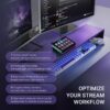 FIFINE AmpliGame Stream Controller with 15 Macro Keys, Streaming Keyboard with Trigger Actions in OBS/Twitch/YouTube/Streamlabs, Shortcut Buttons Keypad Works with Mac and PC-D6