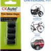 71wczxIB2qS._AC_SL1500_.jpg CKAuto Tire Valve Stem Caps, Black, 4 pcs/Pack, Anodized Aluminum Tire Valve Cap Set, Corrosion Resistant, Universal Stem Covers for Cars Trucks Motorcycles SUVs and Bikes