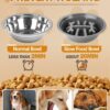 71wmwm9HCRL._AC_SL1500_.jpg Jovrun Elevated Dog Bowls for Medium Large Size Dogs, Non-Slip Dog Feeder with 1*Stainless Steel Dishes & 1*Slow Feeder Bowl, 5 Heights Adjustable Raised Bowls to 3.15″-8.66″-9.84″-11.02″-12.2″