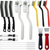 71wqrWAxM8L._AC_SL1500_.jpg 16Pcs Crevice Cleaning Brush Set, Hard Bristle Scrub Brushes Tools for Deep Cleaning Gap,Window Groove Cleaning Brush for Sliding Door, Sill, Tile Lines, Shutter, Corner, Sink, Teapot, Bottle (16 Pcs)