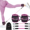 71wuVWTFi8L._AC_SL1500_.jpg HOXWC Ankle Resistance Bands with Cuffs, Ankle Bands for Working Out, Ankle Resistance Band for Leg, Booty Workout Equipment for Kickbacks Hip Fitness Training, Exercise Bands for Butt Lift Women