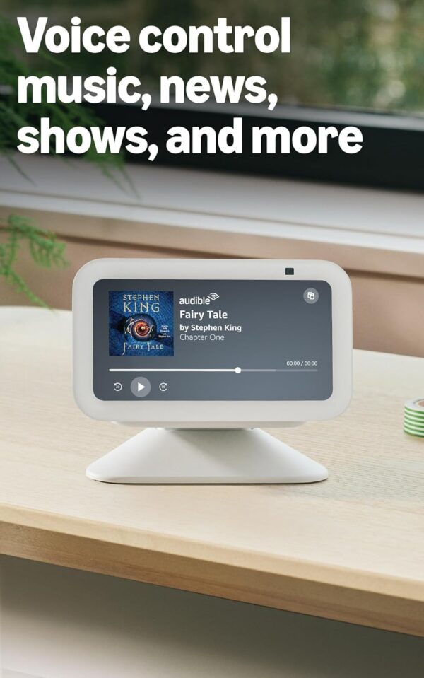 Amazon Echo Show 5 (newest model), Smart display, Designed for Alexa+, 2x the bass and clearer sound, Glacier White