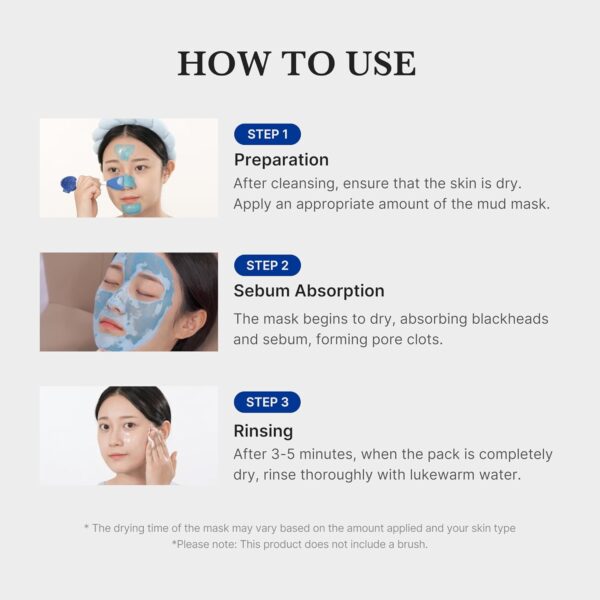 71wxeC76vL._SL1500_.jpg Medicube Zero Pore Blackhead Mud Facial Mask - Skin Cooling & Pore Tightening - 3 Minute Quick Dry Formula with AHA, BHA, PHA, and Pore-Purifying Clay - Korean Mud Mask 3.52 oz