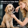 71xJODoZNiL._AC_SL1500_.jpg Professional 4 in 1 Dog & Cat Grooming Scissors Kit with Safety Round Tips,Sharp & Durable,Dog Shears for Grooming - Includes Straight, Curved, Thinning Scissors and Comb - Premium Pet Supplies